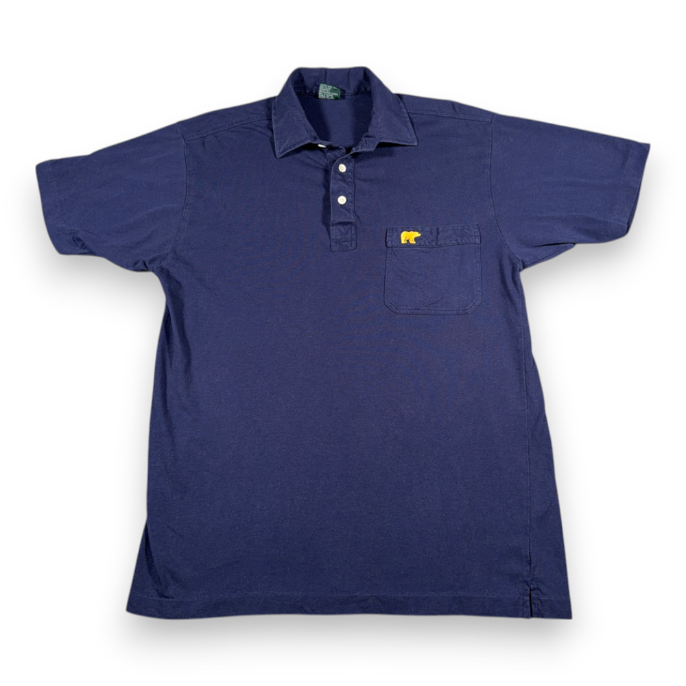 Vintage Jack Nicklaus Polo Shirt Adult SMALL Blue Golf Golden Bear Preppy 80s